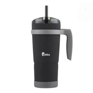 Bubba Envy-S 32oz Stainless Steel Tumbler Juicy Black & Gray Straw Bumper